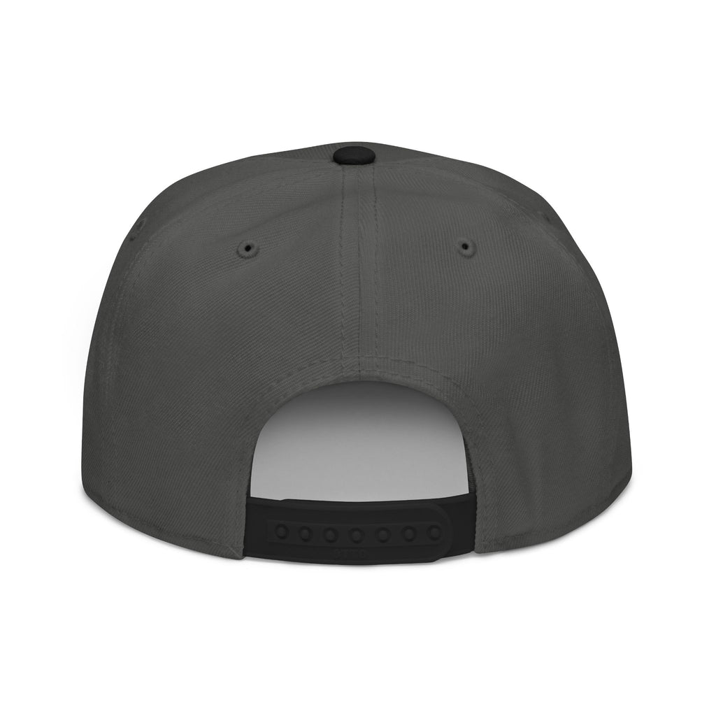 The Living Seed Co. Original Snapback in charcoal gray — back view showing snapback closure, Otto Cap flat bill