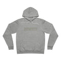 The Original Hoodie (Bella+Canvas) in Athletic Heather — front view flat mockup — grey heather unisex pullover hoodie featuring The Living Seed Co. boxed wordmark on chest in olive ink. Bella+Canvas 3719.